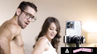 BURNING GIRL - 2 Influencers Screw Hard On Camera And Maddy May Gets Her Twat Pounded