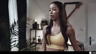 Black Roommate Frozen by Mysterious Remote CG Hentai - Lia Lin Hardcore Time Stop Dream