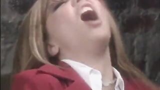 Favourable chap gets a blowjob fun from his lewd secretary