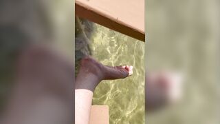 Teasing & Water Foot Joy In The Sun