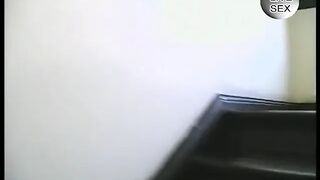 Hawt golden-haired finger bangs herself after stripping on the couch