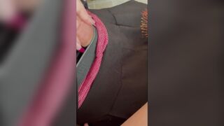 Freaky GF Tries Not To Get Caught Spontaneous Tugjob At Family Easter
