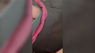 Freaky GF Tries Not To Get Caught Spontaneous Tugjob At Family Easter