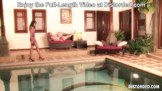 And u Call yourself Mr Integrity! Oriental Girl Teasing by the Pool at Distorded