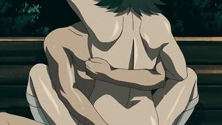 Breasty Bushy Vagina Loves To Screw In The Park on Missionary Style - Anime