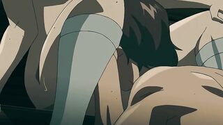 Breasty Bushy Vagina Loves To Screw In The Park on Missionary Style - Anime