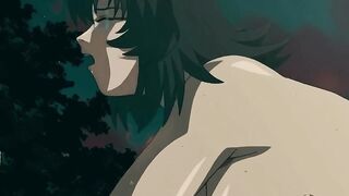 Breasty Bushy Vagina Loves To Screw In The Park on Missionary Style - Anime