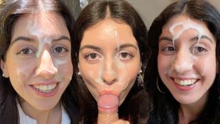 Cum on Face Compilation eighteen Massive Facials Overspread in Cum Katty West