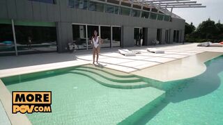 POV - Spa trio with hawt honeys Alexa Flexy and Angelica Heart