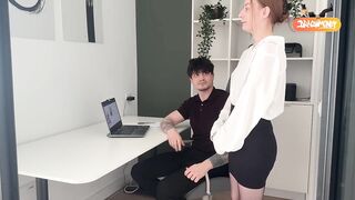 The Boss Screwed the Redhead Secretary in his Office