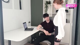 The Boss Screwed the Redhead Secretary in his Office