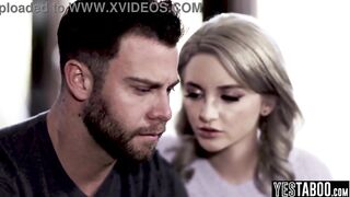 Disappointed large knob step father anal screws his petite teen step daughter hardcore