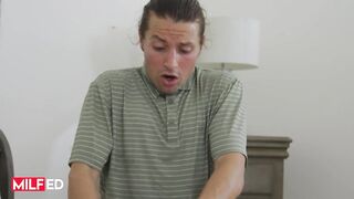 MILFED - Piper Cram Demands A Ride On Her Stepdaughter Zerella Skies's BF's Cock