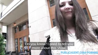 PublicAgent Teen brunette hair gets banged hard in a hotel room