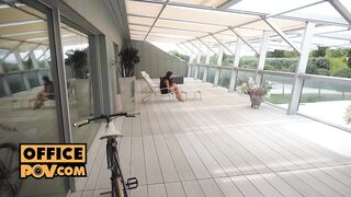 POV - Screwing your breasty office brunette hair Mary Bambola