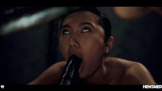 REAL LIFE MANGA - Hawt chicks screwed and bukkaked by aliens