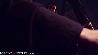 Cheating large boobs playgirl in nylons picked up and drilled in van by stranger