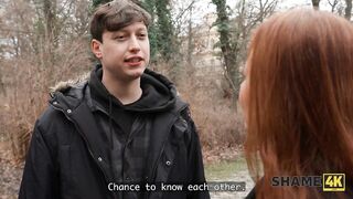 SHAME4K. This redheaded mother I'd like to fuck met a Youthful chap and just now had sex with him