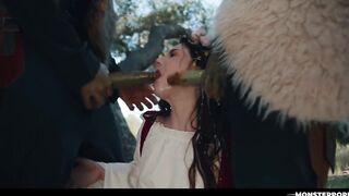 Maddie Wren Monster Drilled - Real Life Anime 3some