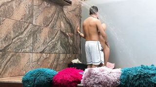Photoshoot with My Marvelous Colombian Girlfriend at the Pool, We Ended up Screwing and This chab Asked Me for Spunk fountain Inside