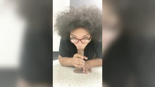 I brought my bbc vibrator to work!!!