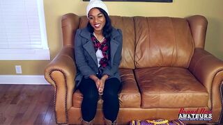 Small Coed Skylar Fingers And Rubs Her Vagina With A Sex Toy!