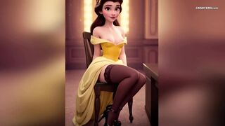 Cutie and the Brute: AI-Generated Belle's Oral Scene