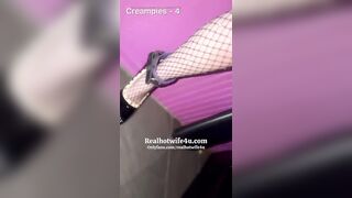 Realhotwife4u super bawdy gloryhole creampie