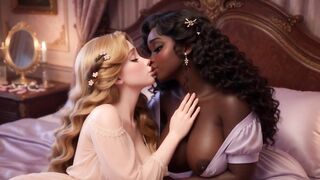 Elegant Lady Receives Warm Nourishment from Her Maid in Delicate Lap and Vehement All-Fours Moments (AI generated)