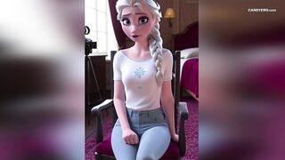 AI Generated Elsa From Frozen Gets Banged Hard & Oral job