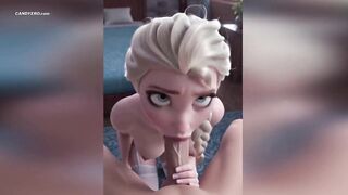 AI Generated Elsa From Frozen Gets Banged Hard & Oral job