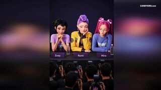 Algorithmic Exposure: AI-Generated Phone Tape of Rumi, Zoey & Mira