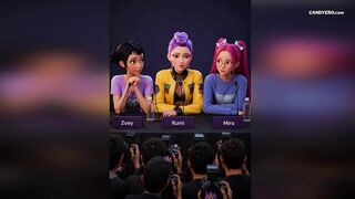 Algorithmic Exposure: AI-Generated Phone Tape of Rumi, Zoey & Mira