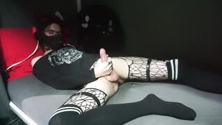 5 day with a large shlong emo femboy