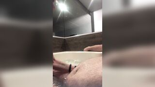 Flab enjoyment in a jacuzzi! Slender n hawt Rachel Wriggler has slippy sliding soapy enjoyment with a large chunky bear
