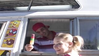 Hawt Ice Creams Scene-4_breasty College Blond Has Pleasure in the Ice Cream Truck