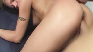 Golden-haired Hottie's Trickling Snatch Farts in Wild Hardcore Romp