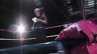 2 gals defiance for the rod sucking title in boxing ring