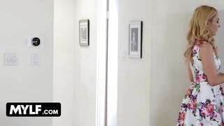 Stepmom Takes Care Of Her Stepson's Morning Wood So They Go To Church Jointly As Step Family - MYLF