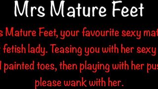Mrs Older Feet Teasing U All with Her Cute Toes 397