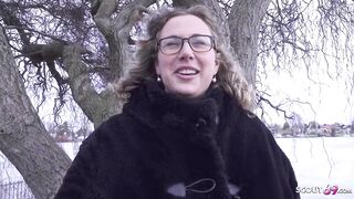 GERMAN SCOUT - Reife deutsche kurvige Frau Kathy Unfathomable mit Mega Eutern beim Casting gefickt