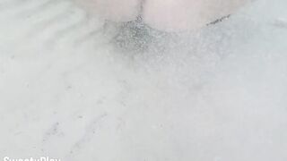 Creampie underwater - Stranger cum inside my cunt on the beach