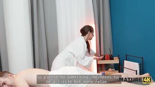 MATURE4K. That babe knows the most good Massage techniques