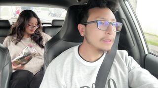Hot large booty woman masturbates in Uber, part 1