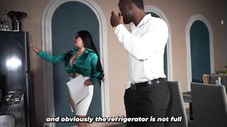 BBC ends up having sex with his breasty real estate agent and successfully closes the deal - interracial sex