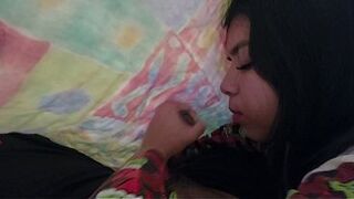 My princess milks me beneath the covers and then I put it in her in 4