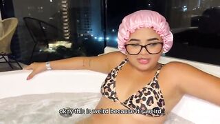 Stepson Can't Resist Stripped Stepmother and Bangs Her Out of a Cock rubber and Ejaculates on Her Face During the time that Daddy Works to Support Us