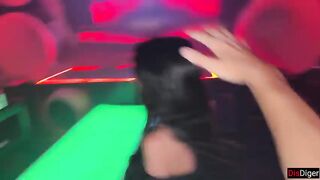 Lascivious Hotty Takes my hand in a nightclub and leads me to the Public Throne room for Anal Sex