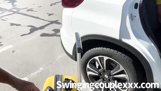 Swinger pair Public pick up for black hottie