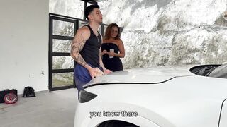 Car Trouble Turns Wild! Black mother I'd like to fuck Carla Morelli Screwed Hard by Mechanic Zack Whiter